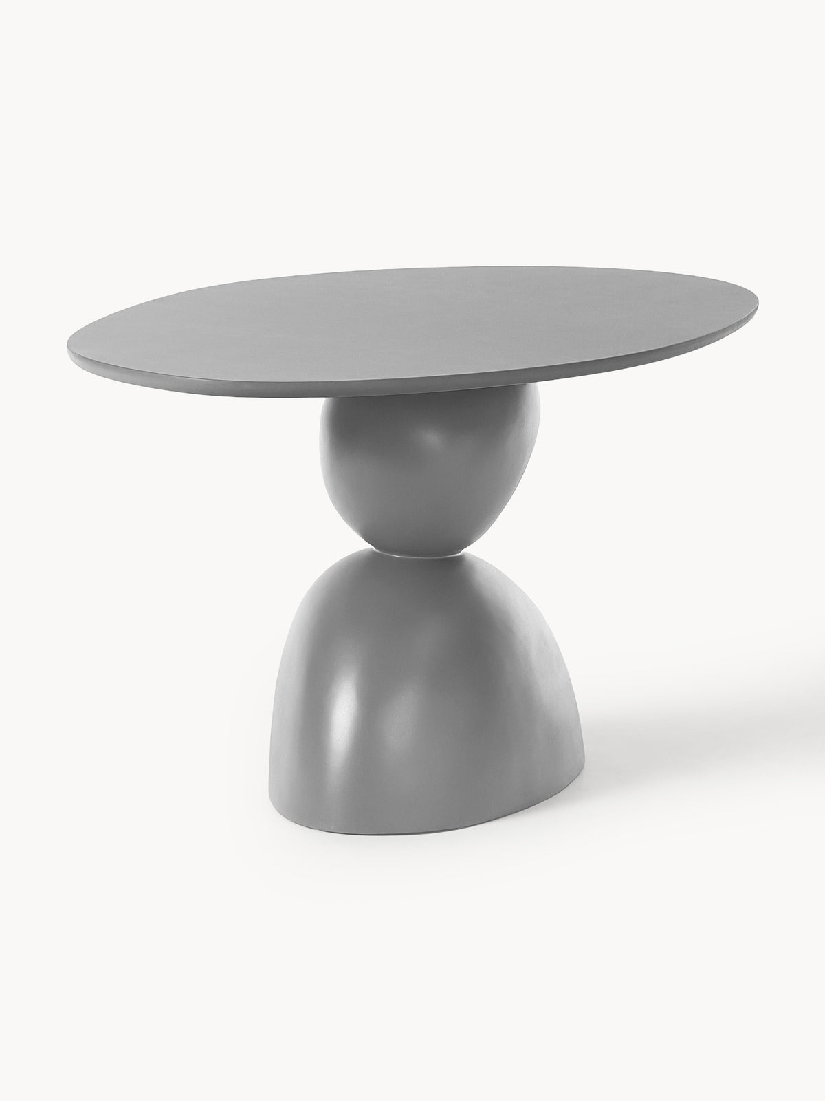 Sahrelle Oval Dining Table with Organic Design, 180 x 90 cm