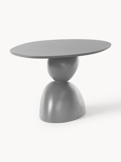 Sahrelle Oval Dining Table with Organic Design, 180 x 90 cm