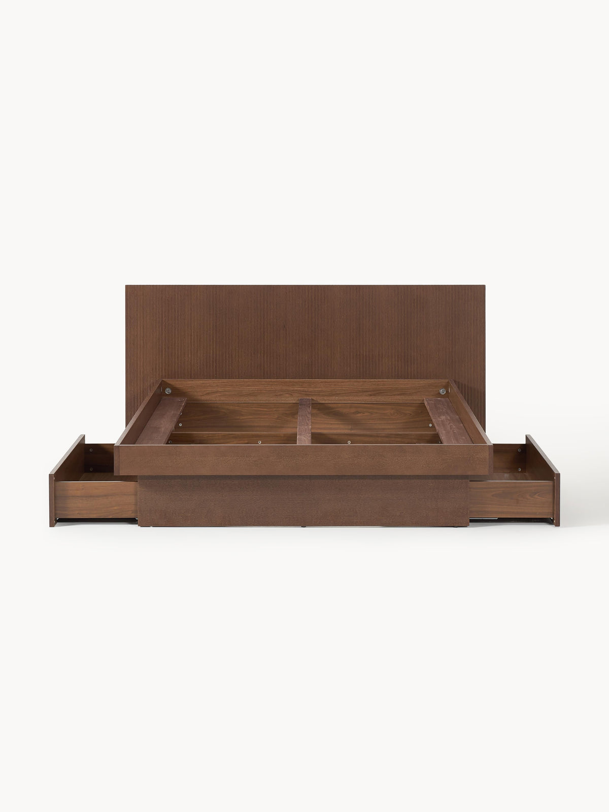 Satoure Wooden Bed with Drawers and Headboard