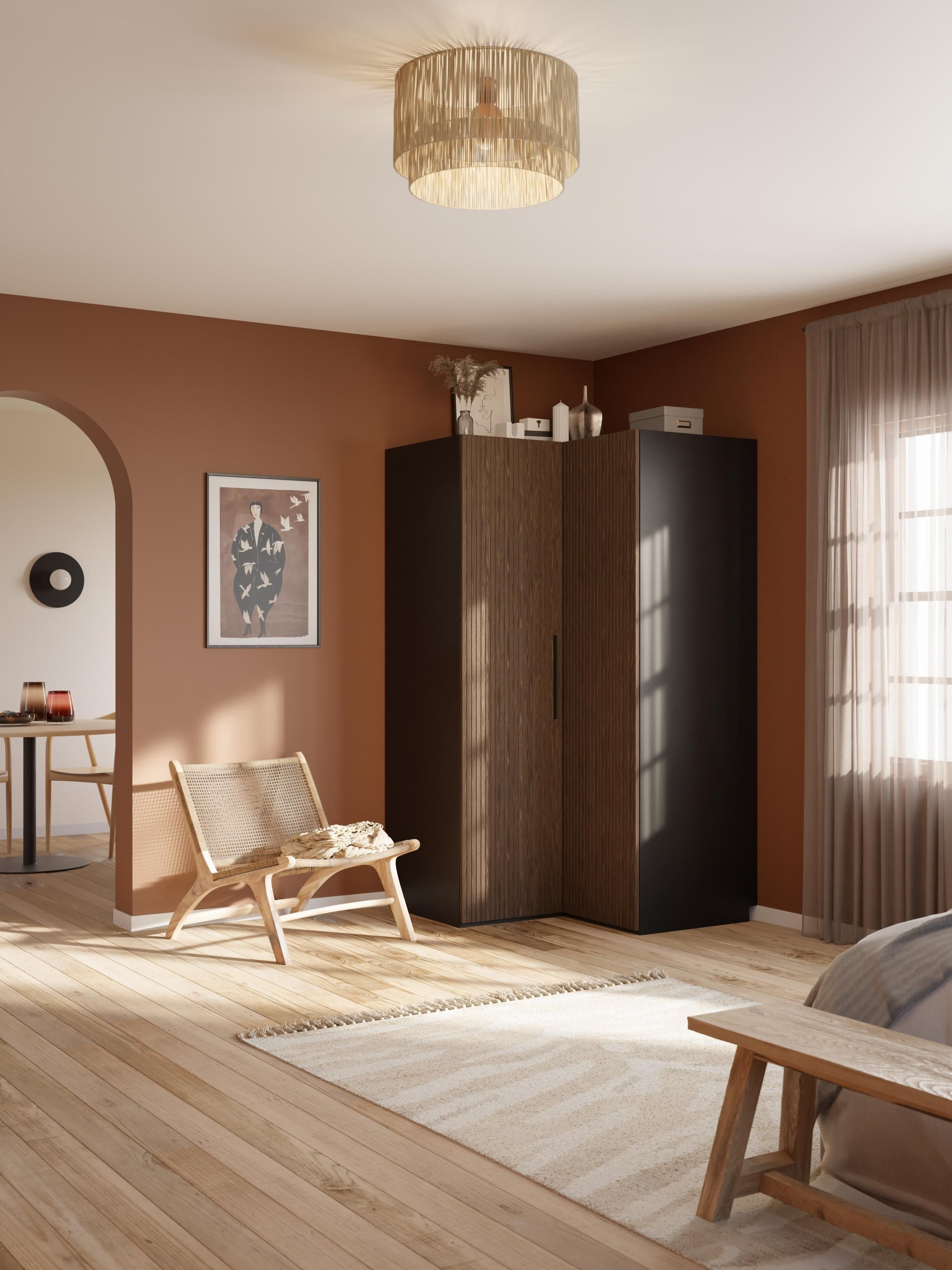 Simonilla Modular Corner Wardrobe, 115 cm Wide