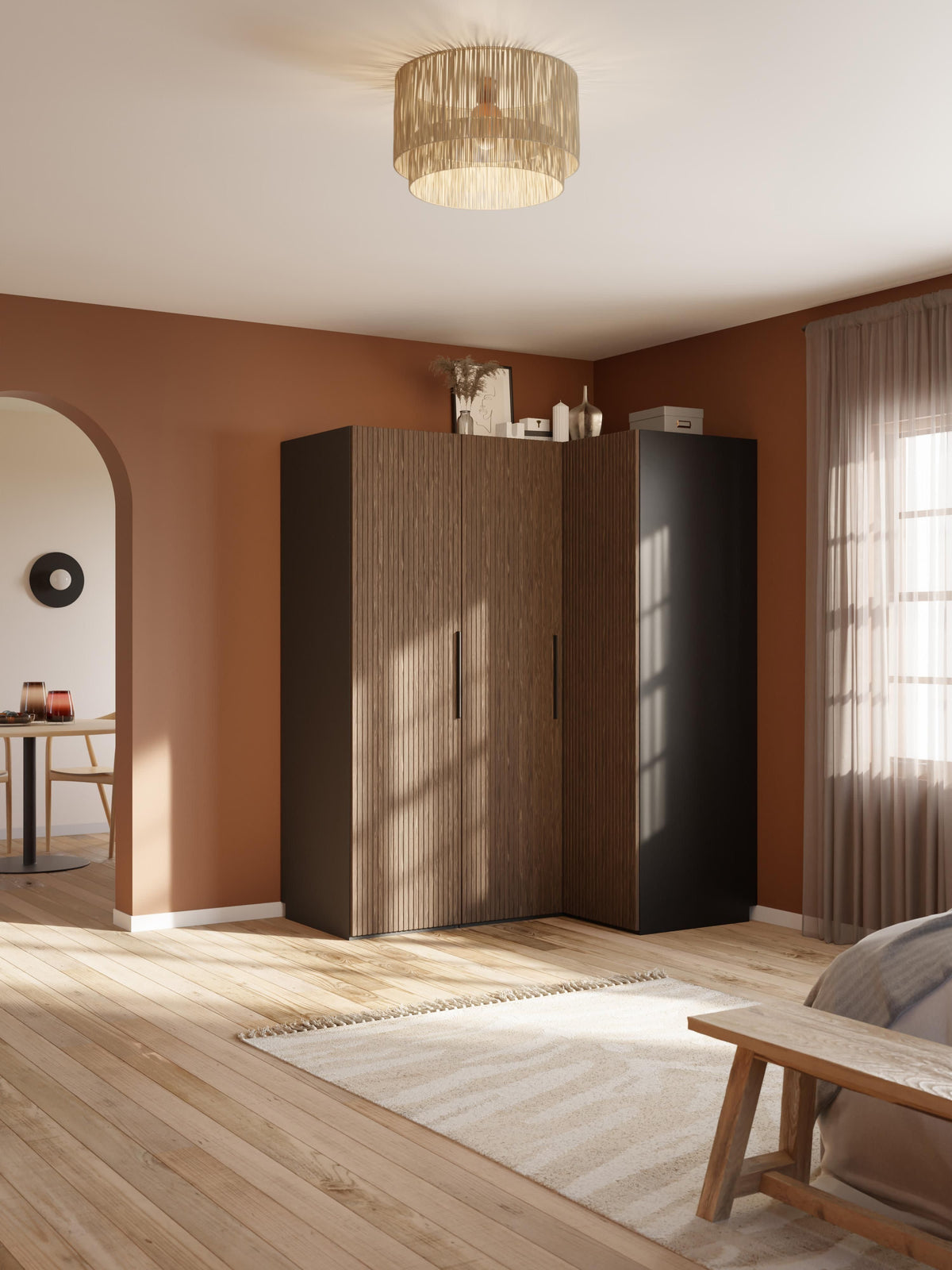 Simonilla Modular Corner Wardrobe, 165 cm Wide, in Various Sizes