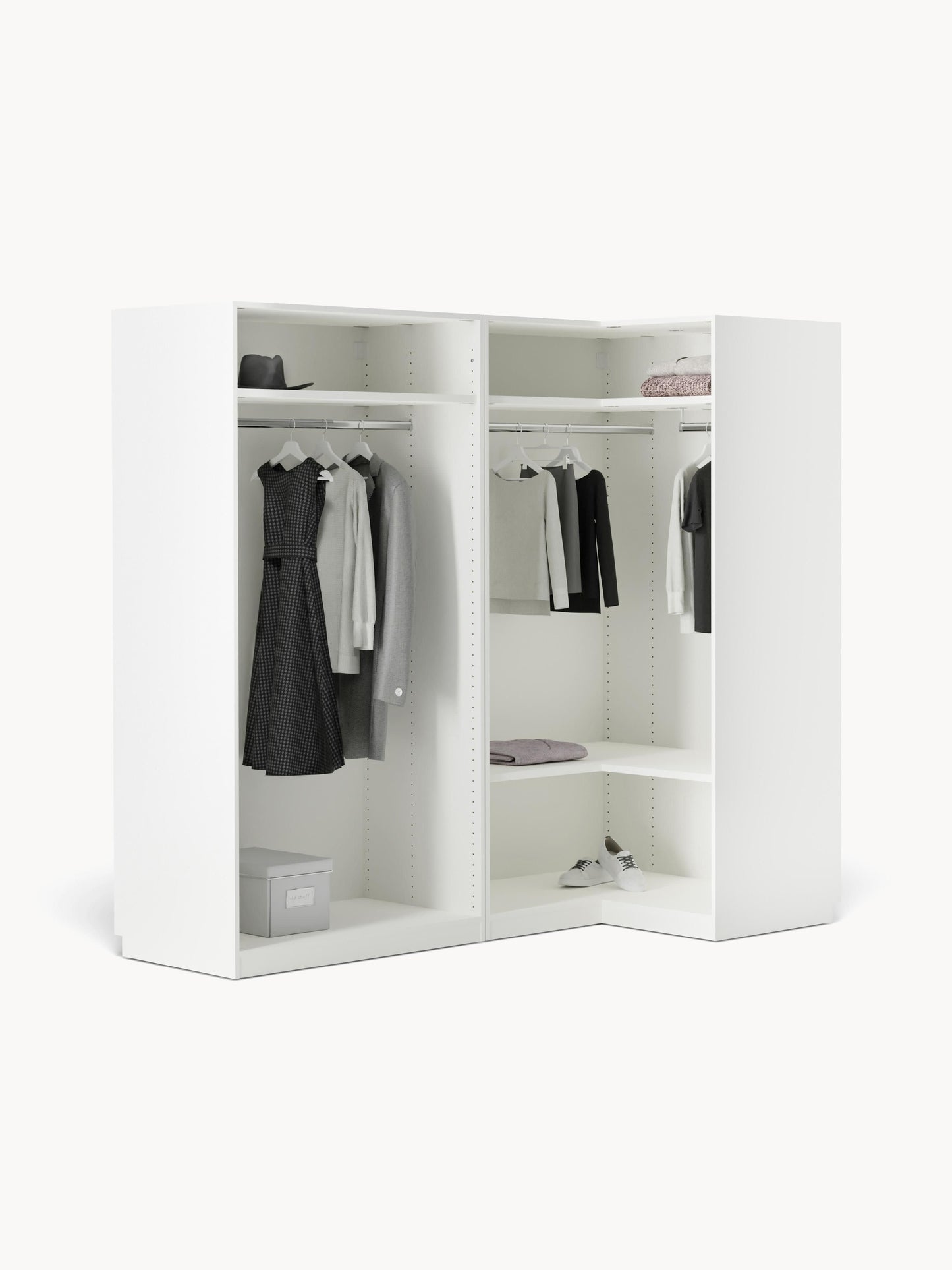 Simonilla Modular Corner Wardrobe, 215 cm Wide, in Various Sizes