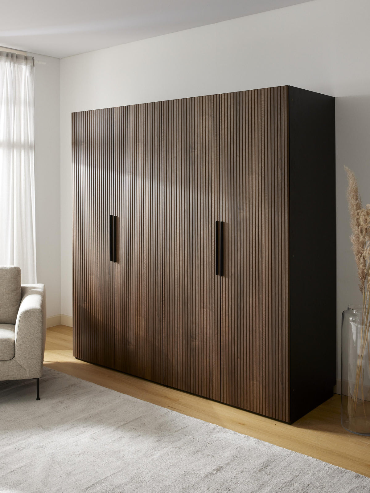 Simonilla Modular Hinged-Door Wardrobe, 200 cm Wide, in Various Sizes