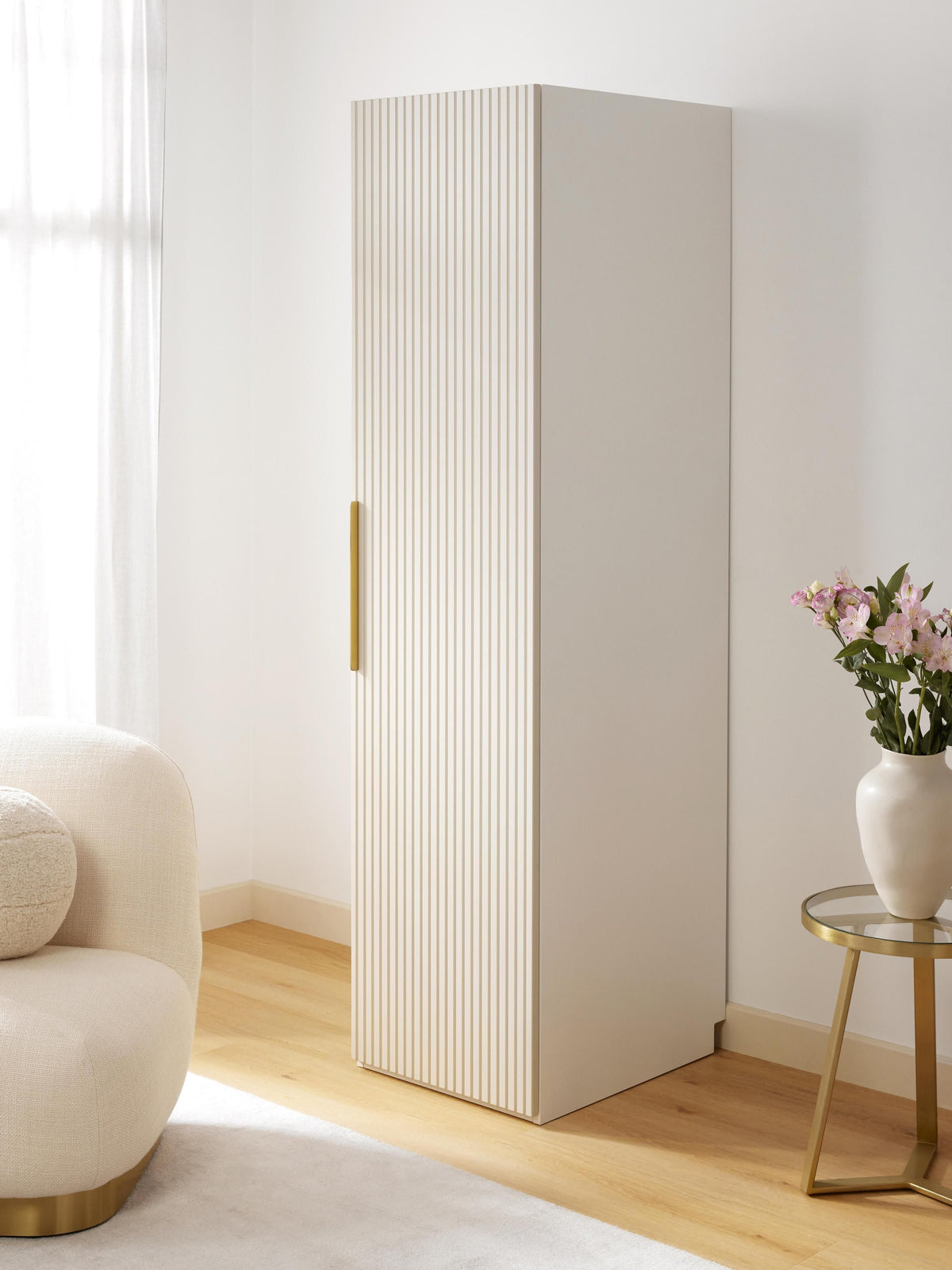 Simonilla Modular Hinged-Door Wardrobe, 50 cm Wide, in Various Sizes