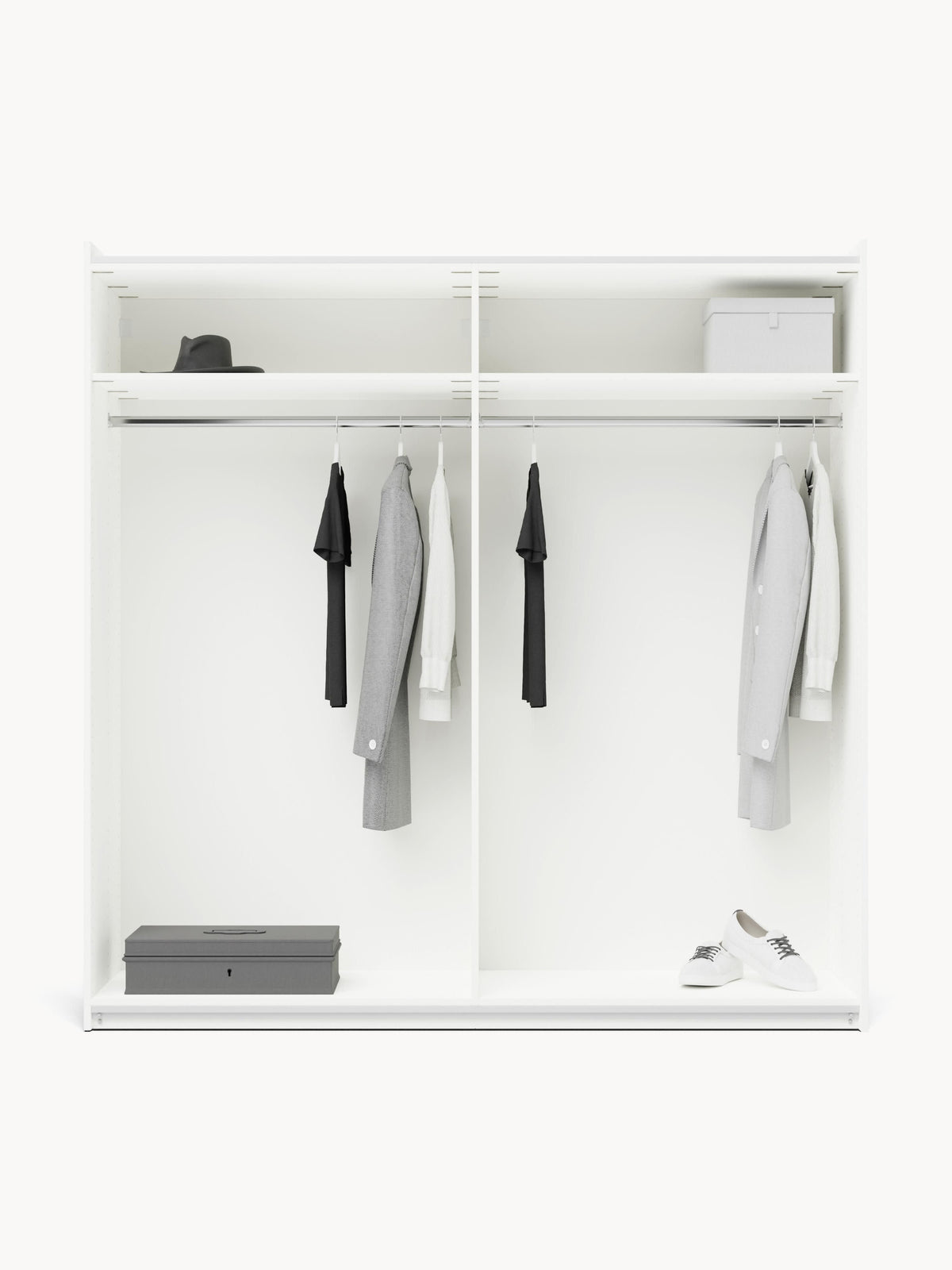 Simonilla Modular Sliding-Door Wardrobe, 200 cm Wide, in Various Sizes