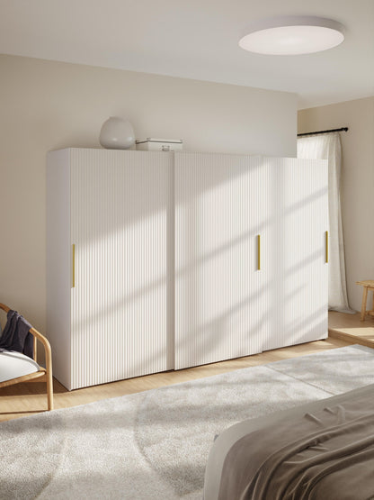 Simonilla Modular Sliding-Door Wardrobe, 300 cm Wide, in Various Sizes