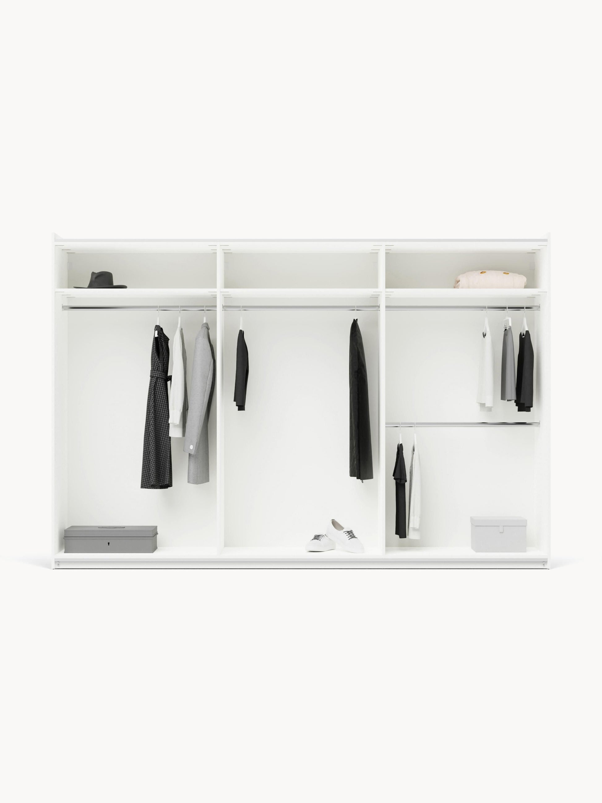Simonilla Modular Sliding-Door Wardrobe, 300 cm Wide, in Various Sizes