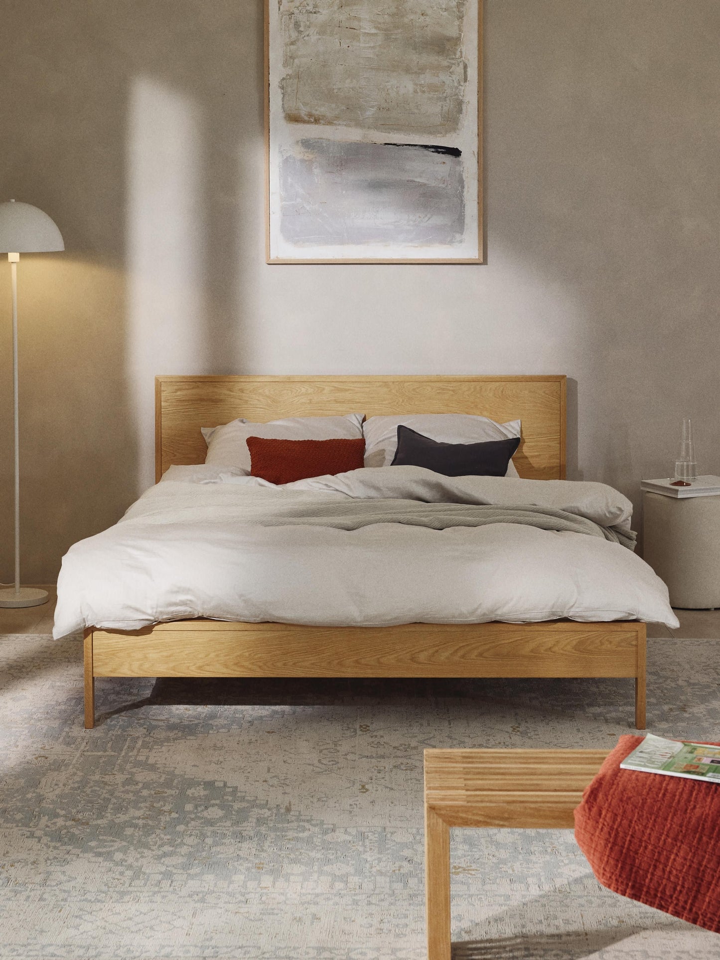 Tamarine Wooden Bed with Headboard