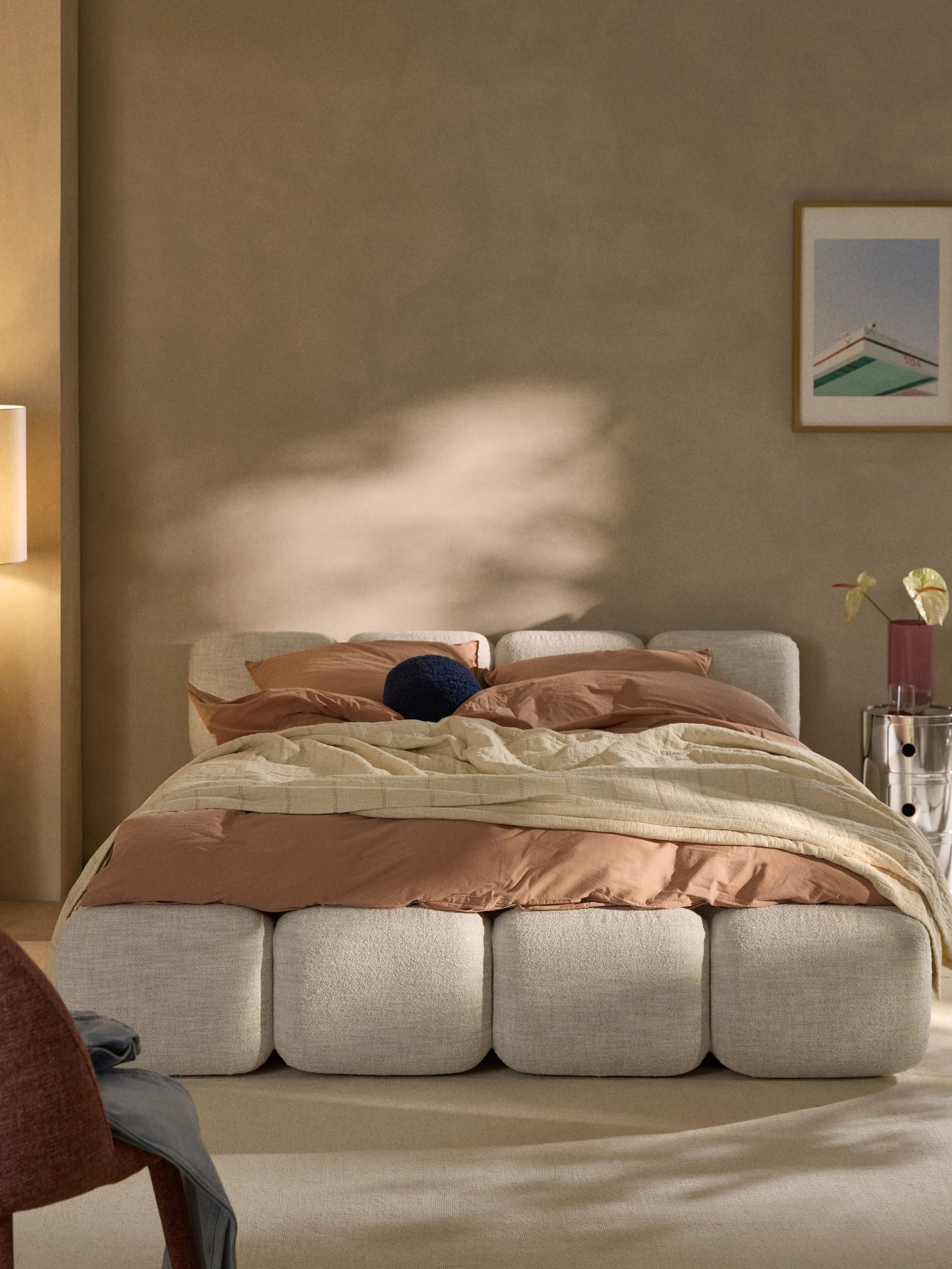 Taybelle Upholstered Bed in Bouclé