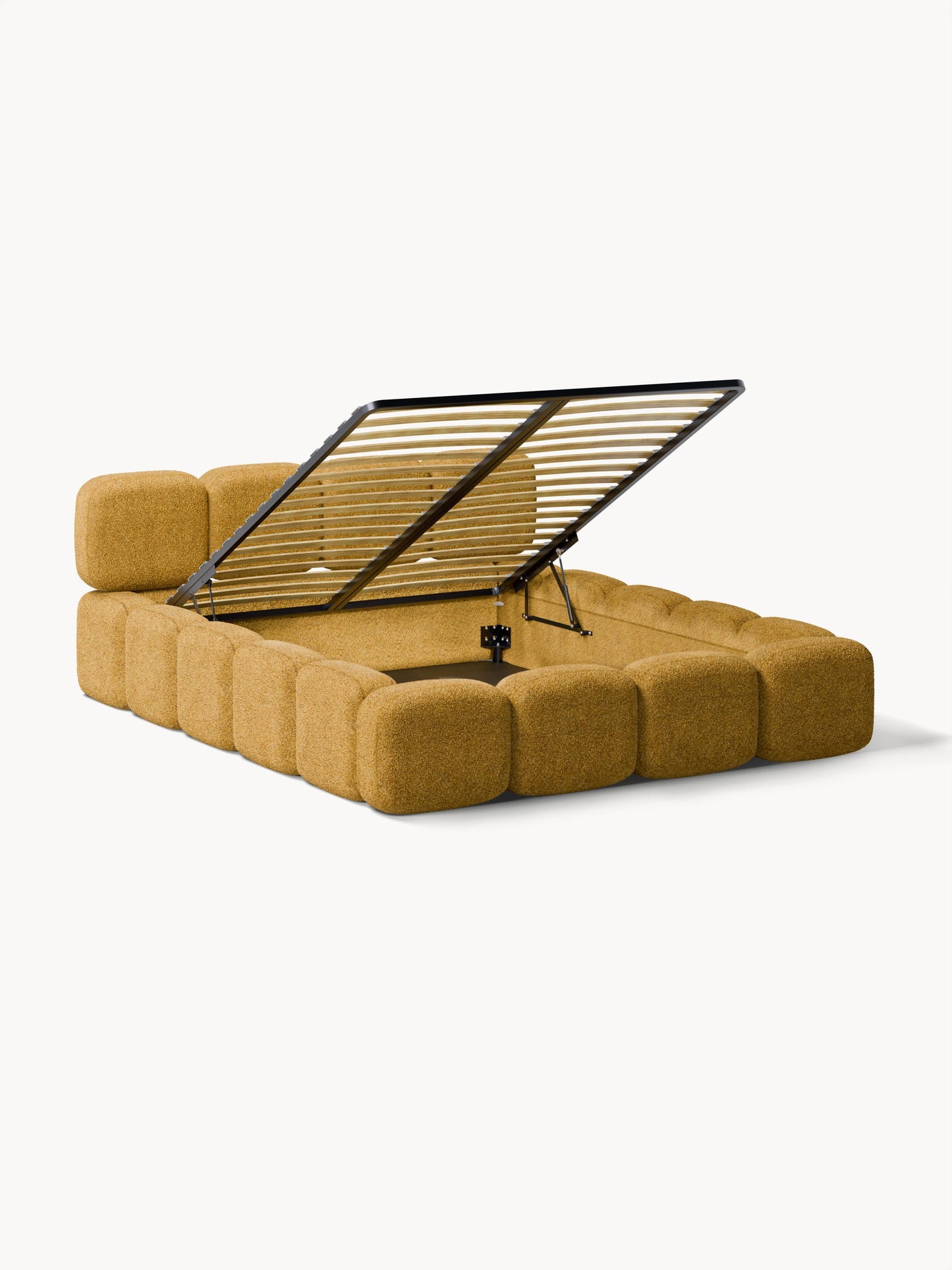 Taybelle Upholstered Teddy Bouclé Bed with Storage