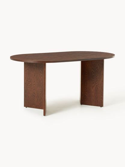 Tonarine Oval Wooden Dining Table, in Various Sizes