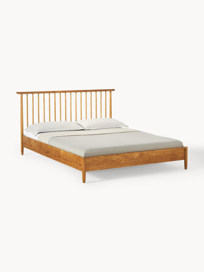 Windoro Wooden Bed with Pine Headboard