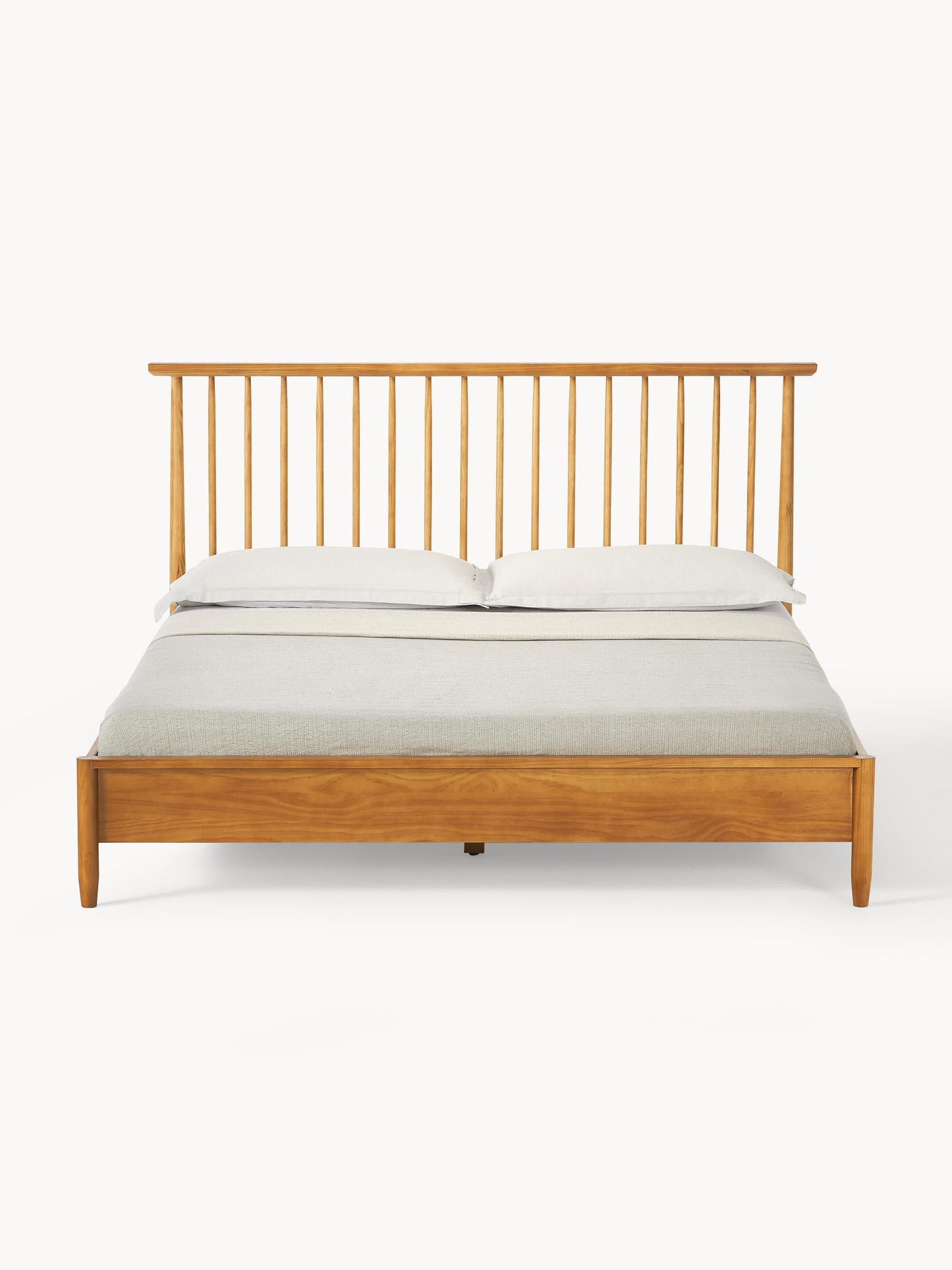 Windoro Wooden Bed with Pine Headboard