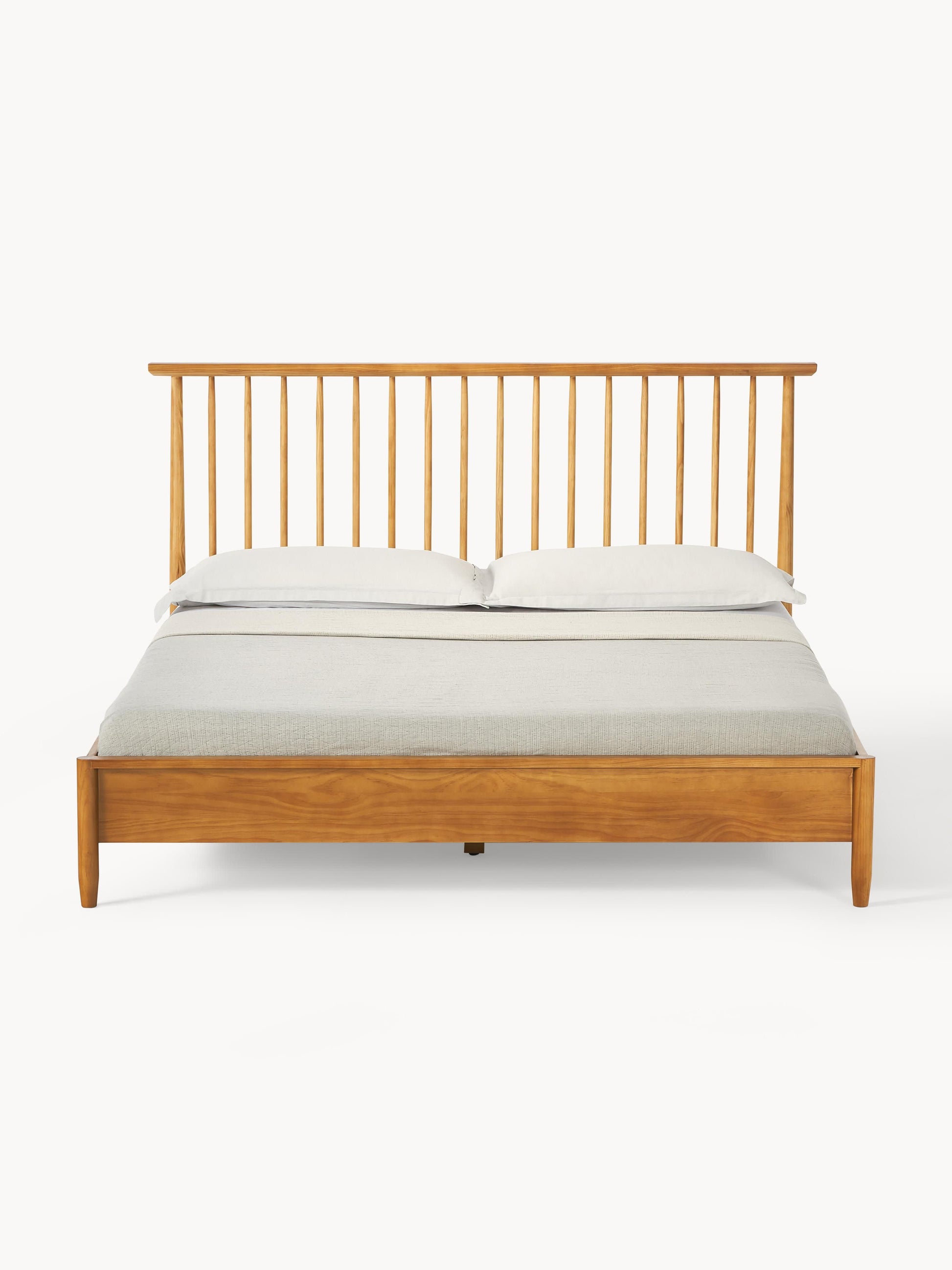 Windoro Wooden Bed with Pine Headboard