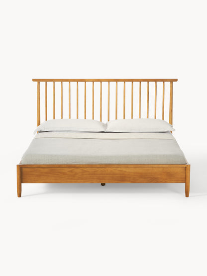 Windoro Wooden Bed with Pine Headboard