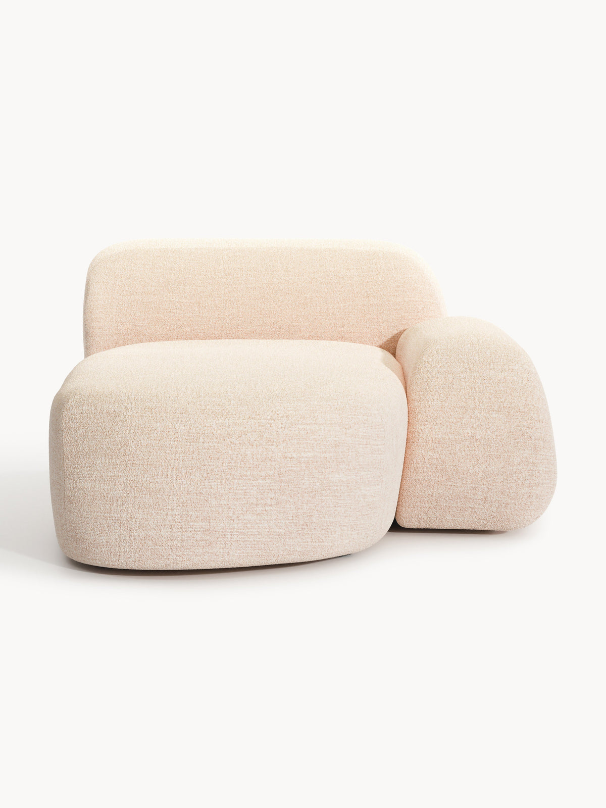 Wolkelle Chaise Corner Module in Bouclé