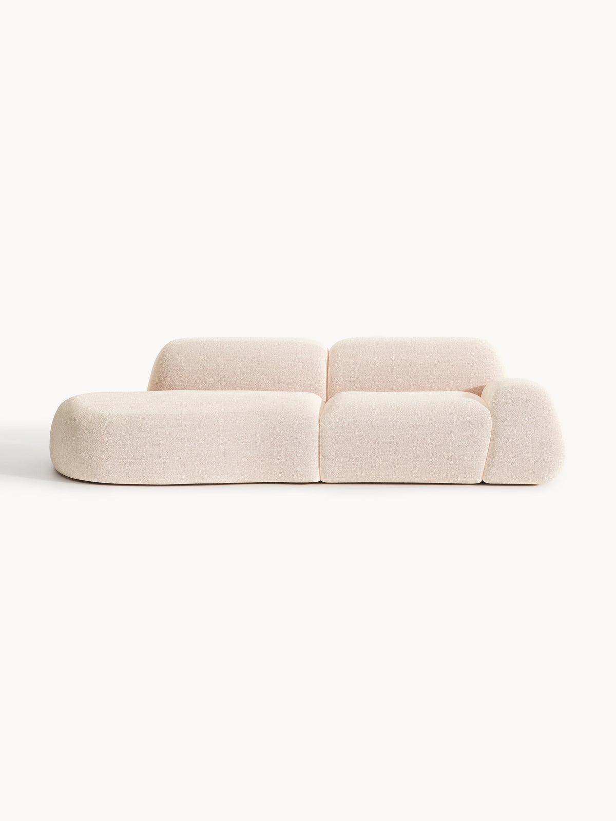 Wolkelle Modular Bouclé Chaise (3-Seater)
