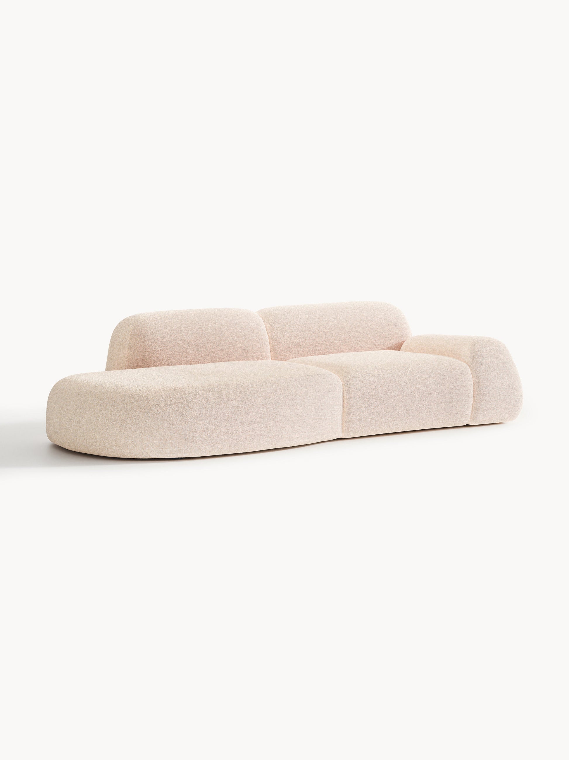 Wolkelle Modular Bouclé Chaise (3-Seater)