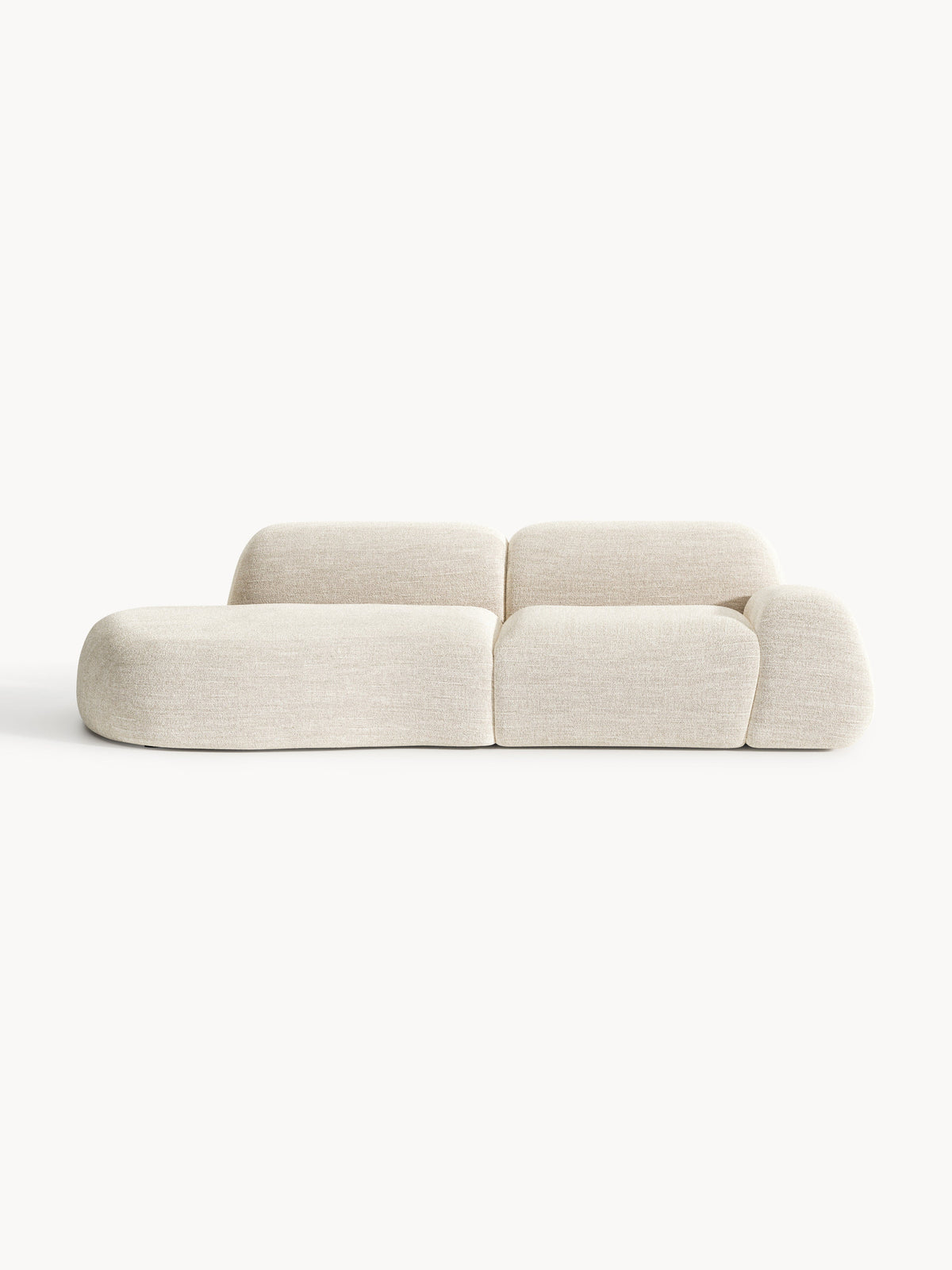 Wolkelle Modular Bouclé Chaise (3-Seater)