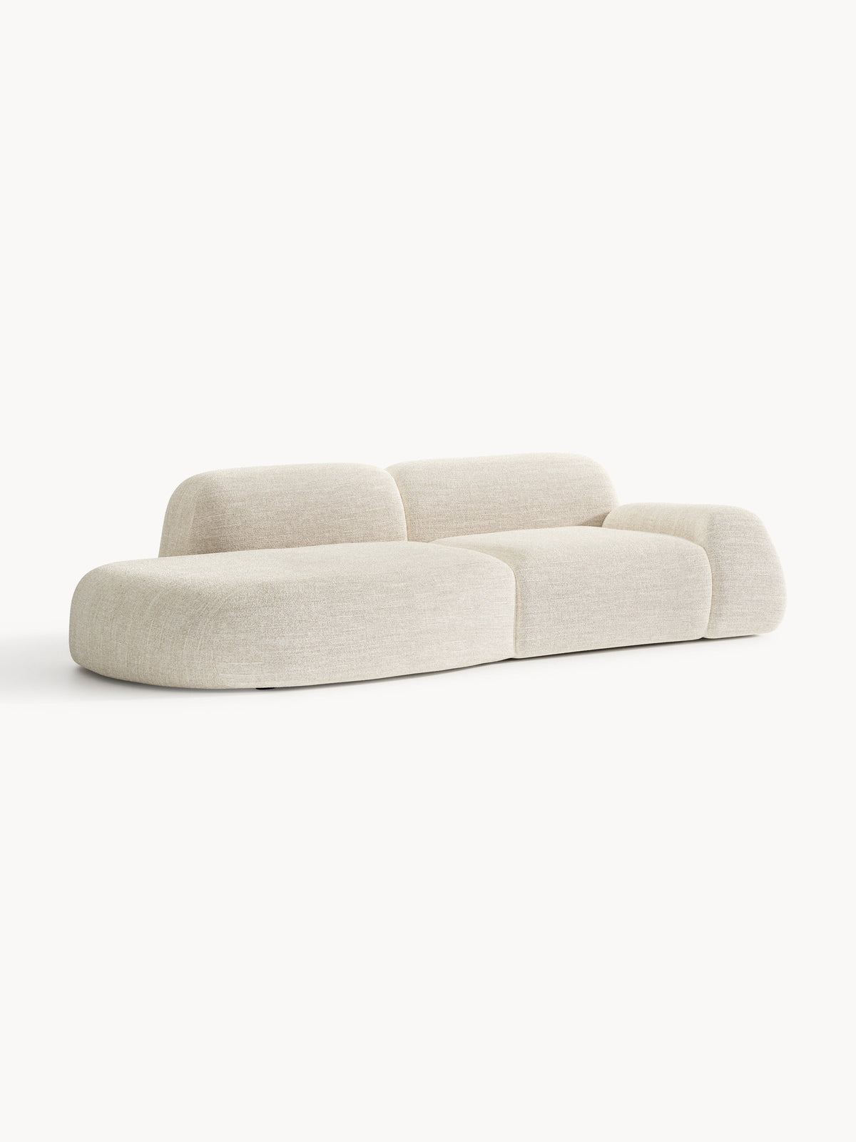 Wolkelle Modular Bouclé Chaise (3-Seater)