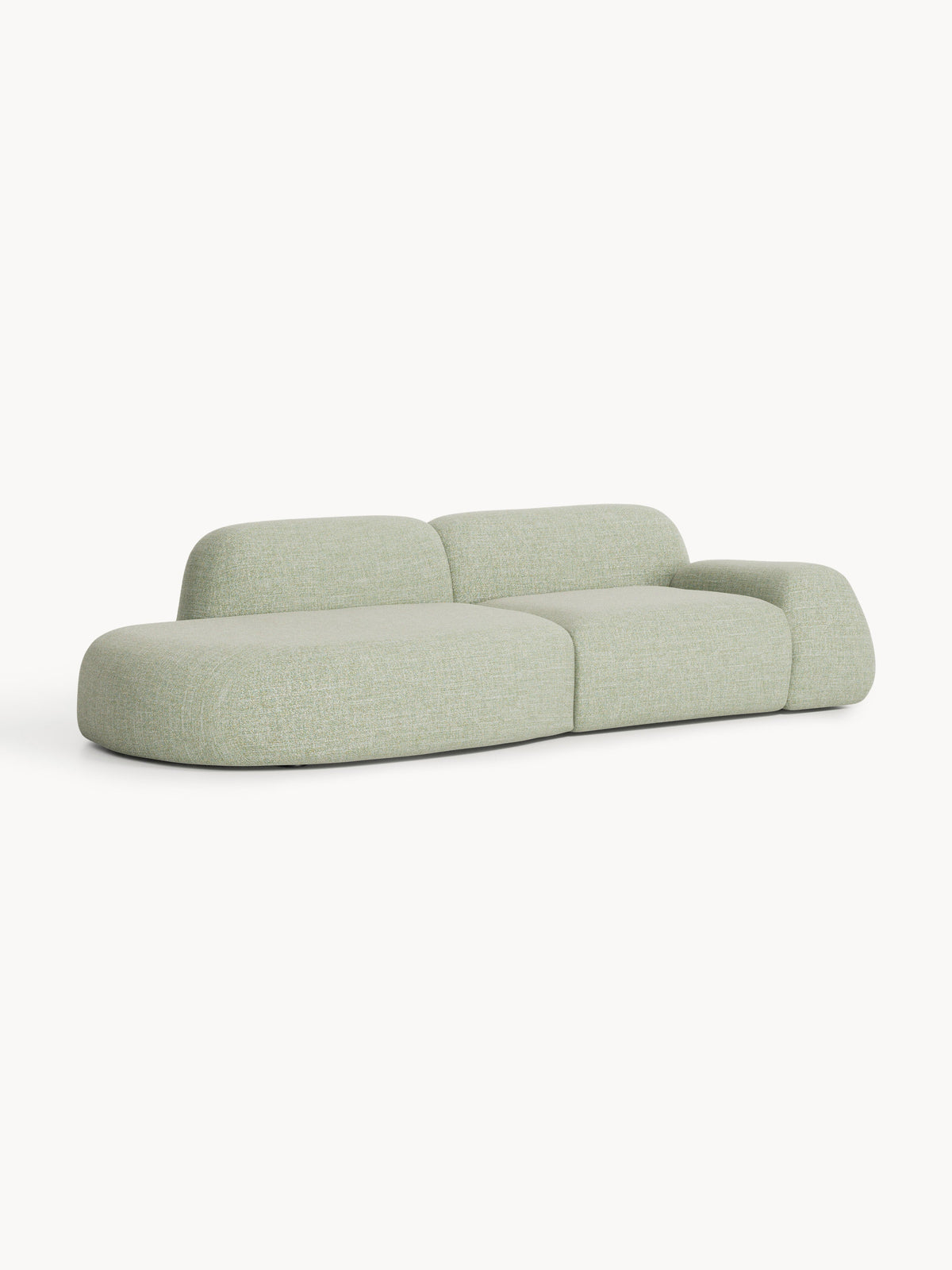 Wolkelle Modular Bouclé Chaise (3-Seater)