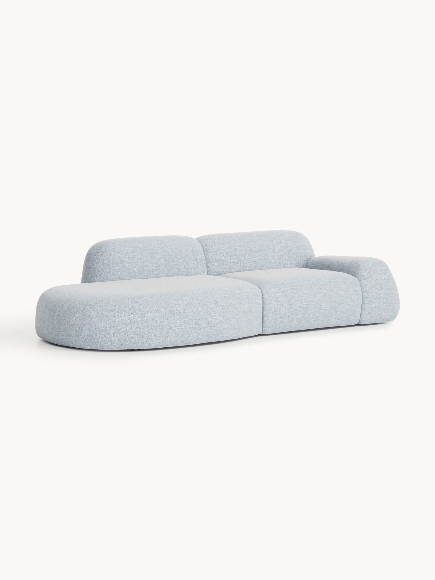 Wolkelle Modular Bouclé Chaise (3-Seater)
