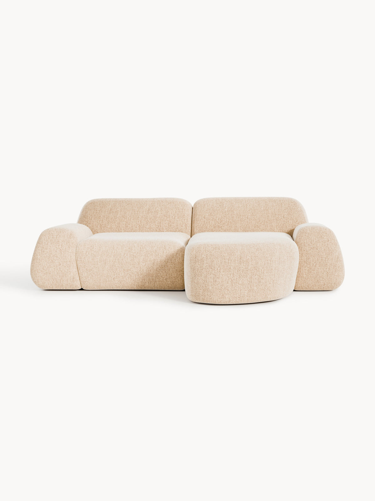 Wolkelle Modular Bouclé Corner Sofa (3-Seater)