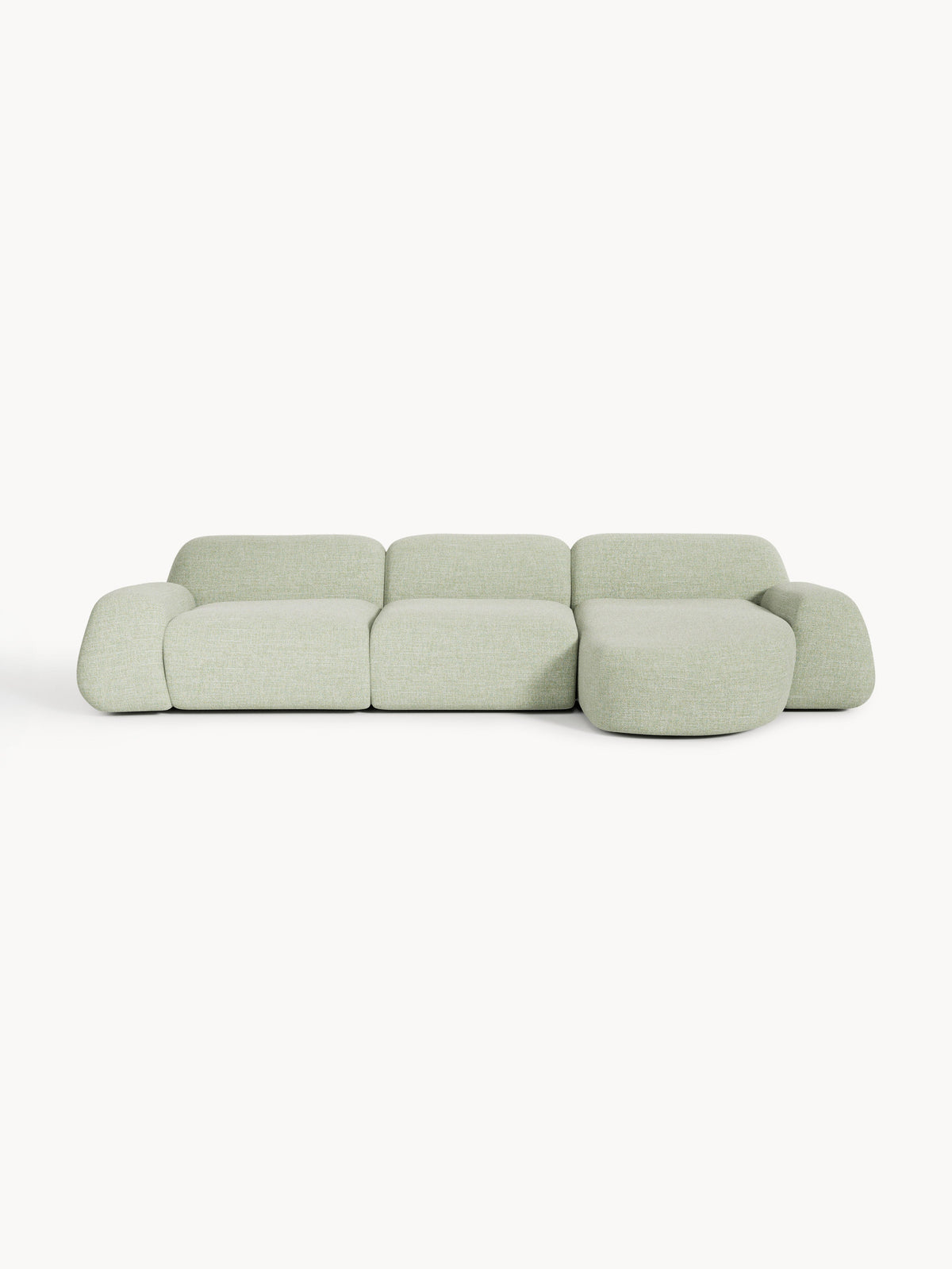 Wolkelle Modular Bouclé Corner Sofa (4-Seater)