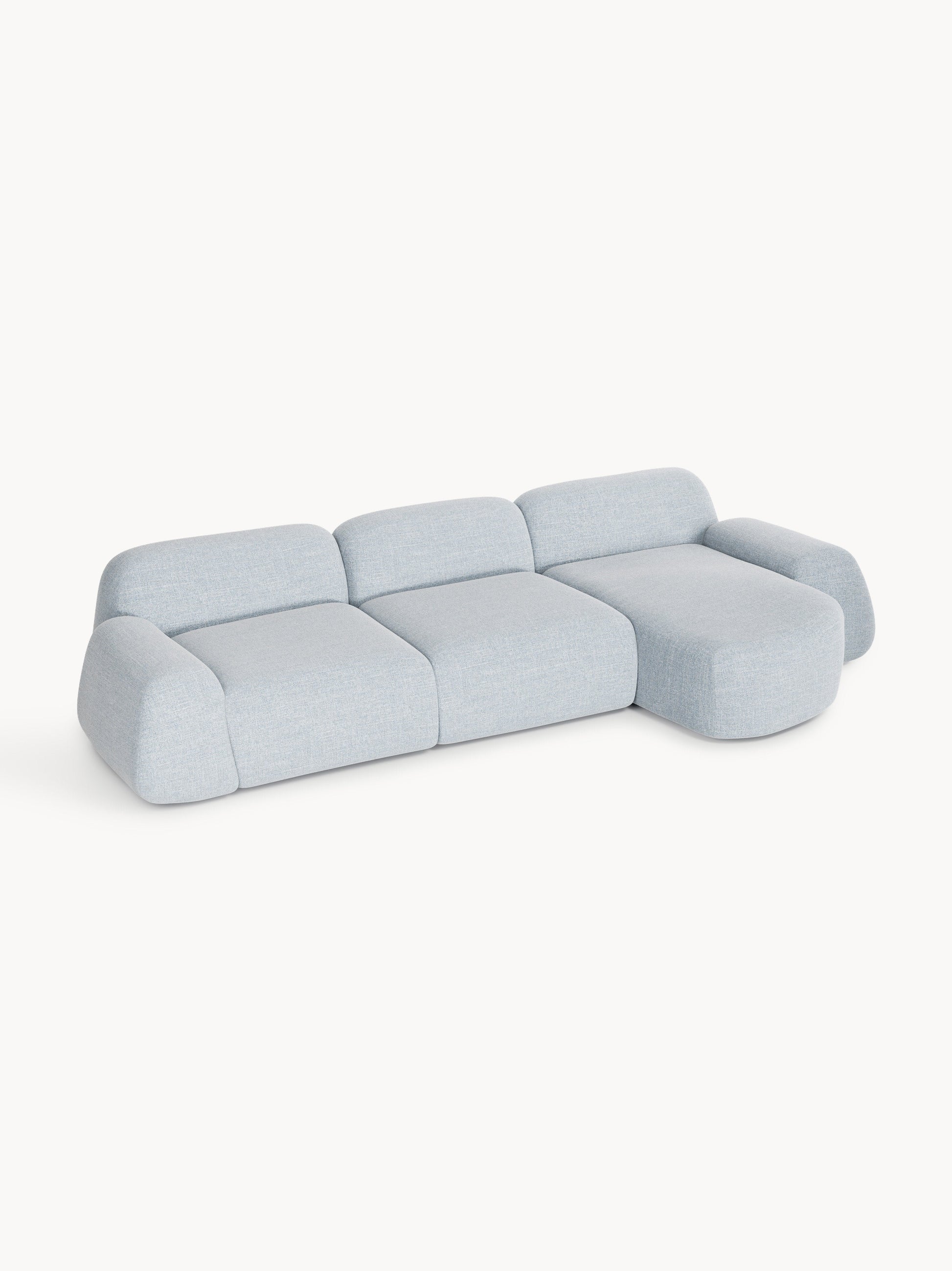 Wolkelle Modular Bouclé Corner Sofa (4-Seater)