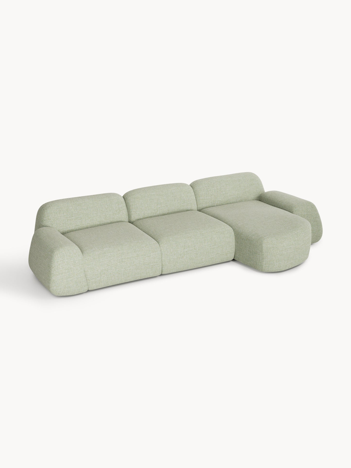 Wolkelle Modular Bouclé Corner Sofa (4-Seater)