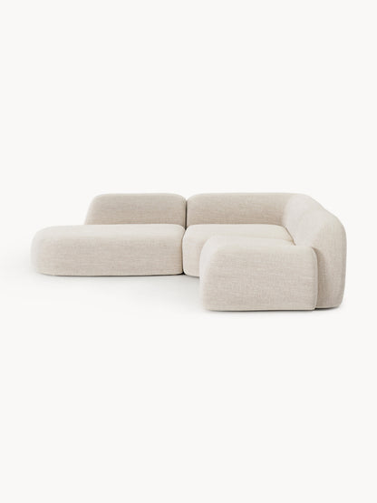 Wolkelle Modular Bouclé Corner Sofa (4-Seater) with Chaise Longue