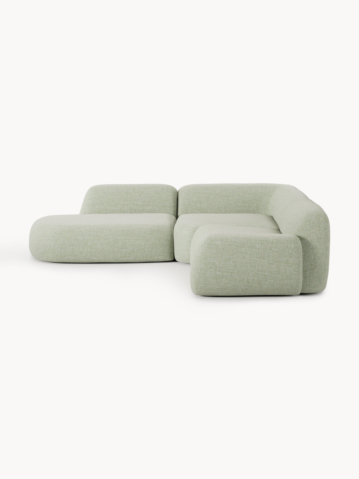 Wolkelle Modular Bouclé Corner Sofa (4-Seater) with Chaise Longue