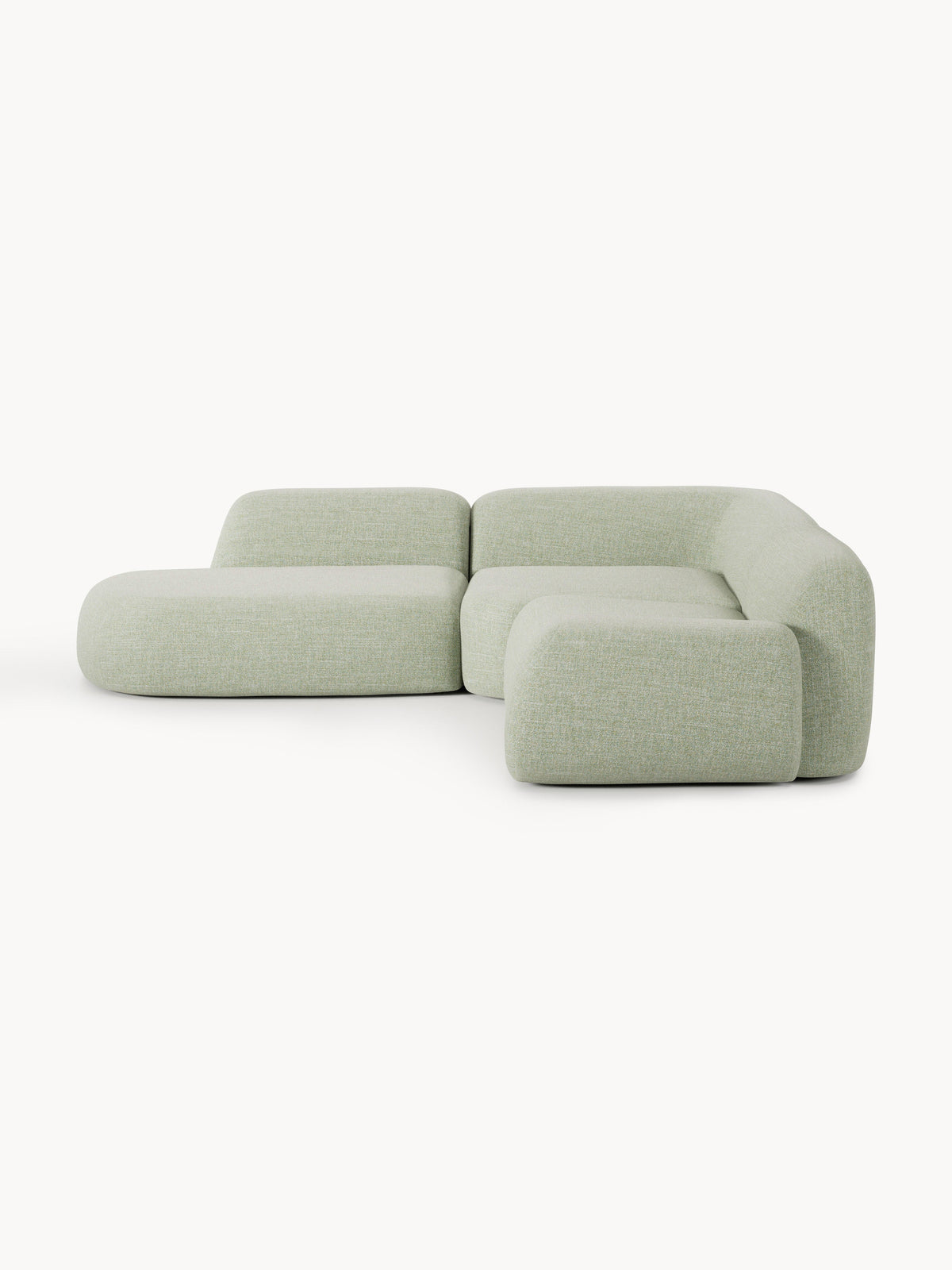 Wolkelle Modular Bouclé Corner Sofa (4-Seater) with Chaise Longue