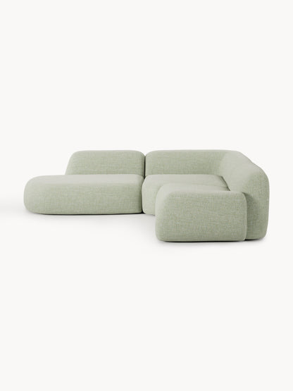 Wolkelle Modular Bouclé Corner Sofa (4-Seater) with Chaise Longue