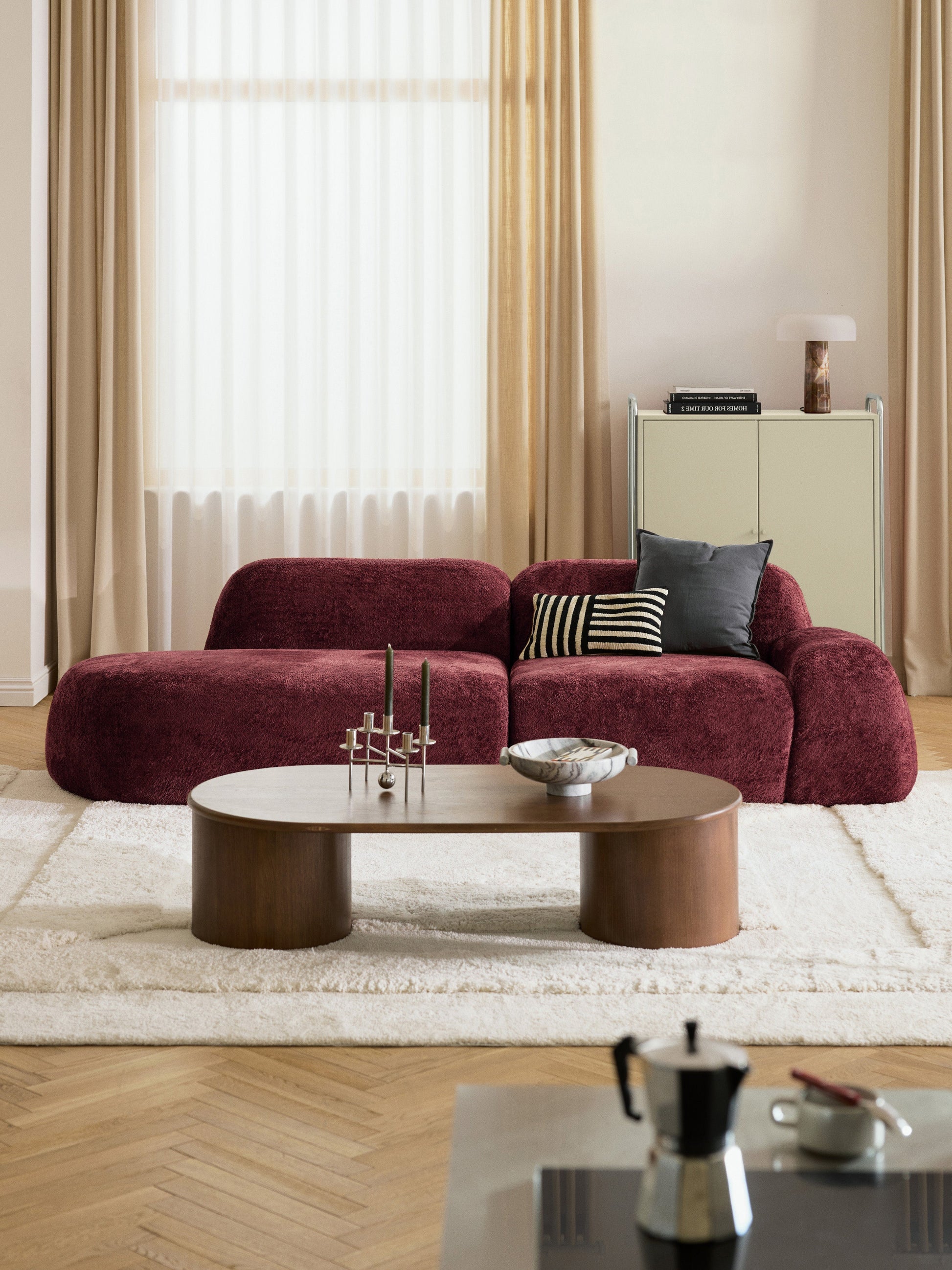 Wolkelle Modular Teddy Bouclé Chaise (3-Seater)
