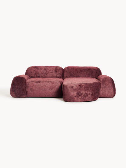 Wolkelle Modular Teddy Bouclé Corner Sofa (3-Seater)