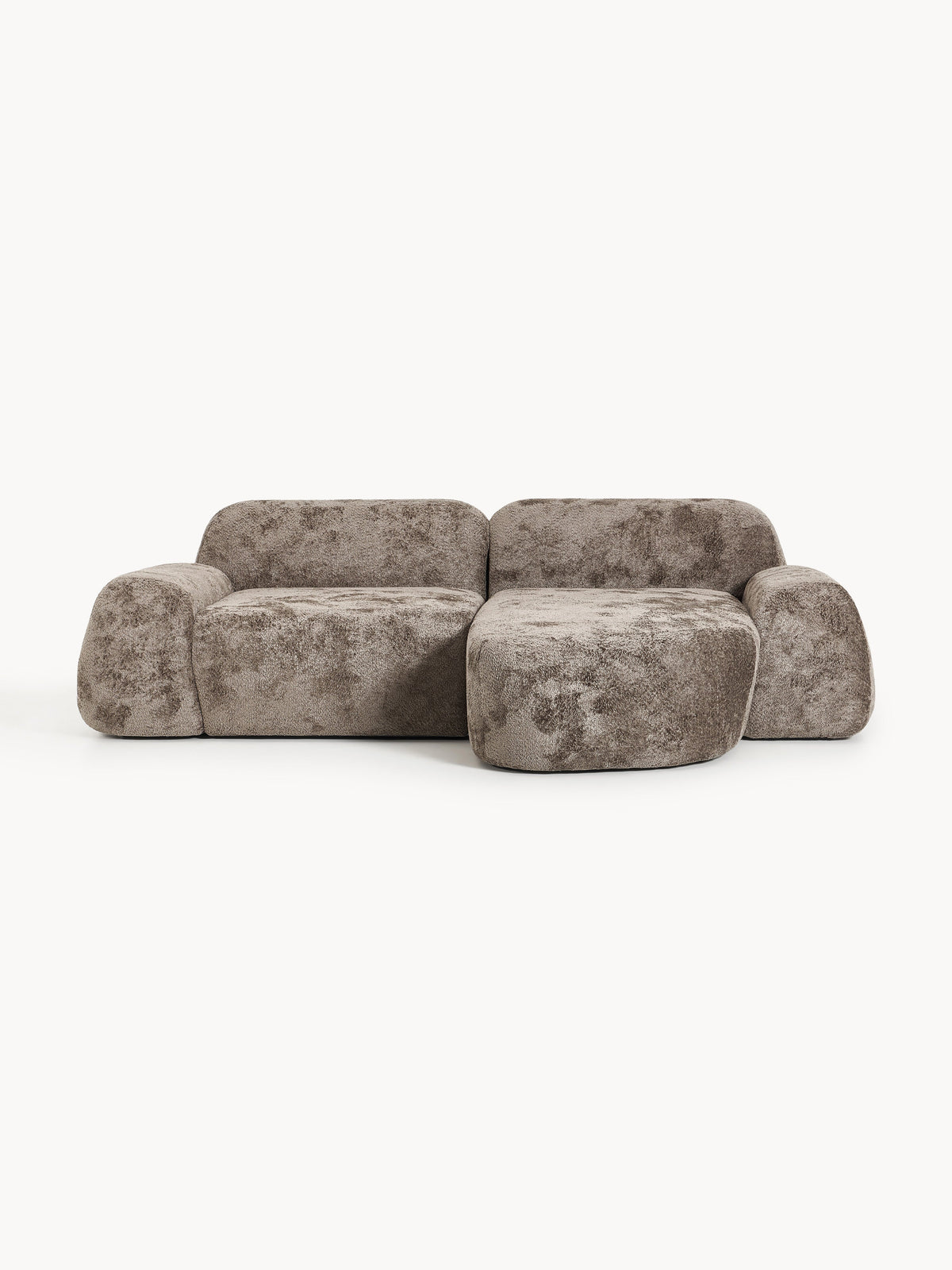 Wolkelle Modular Teddy Bouclé Corner Sofa (3-Seater)