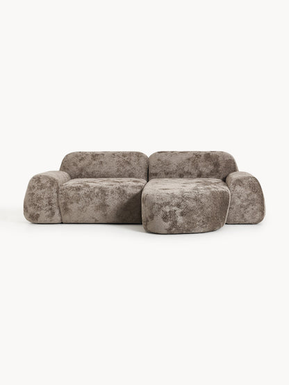 Wolkelle Modular Teddy Bouclé Corner Sofa (3-Seater)