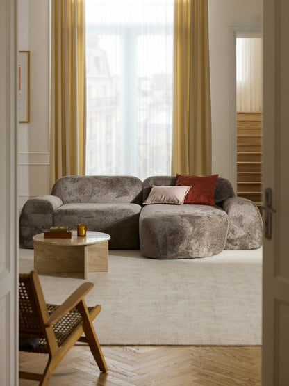 Wolkelle Modular Teddy Bouclé Corner Sofa (3-Seater)
