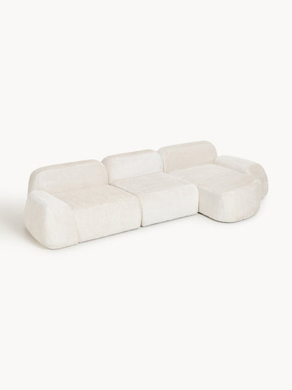 Wolkelle Modular Teddy Bouclé Corner Sofa (4-Seater)