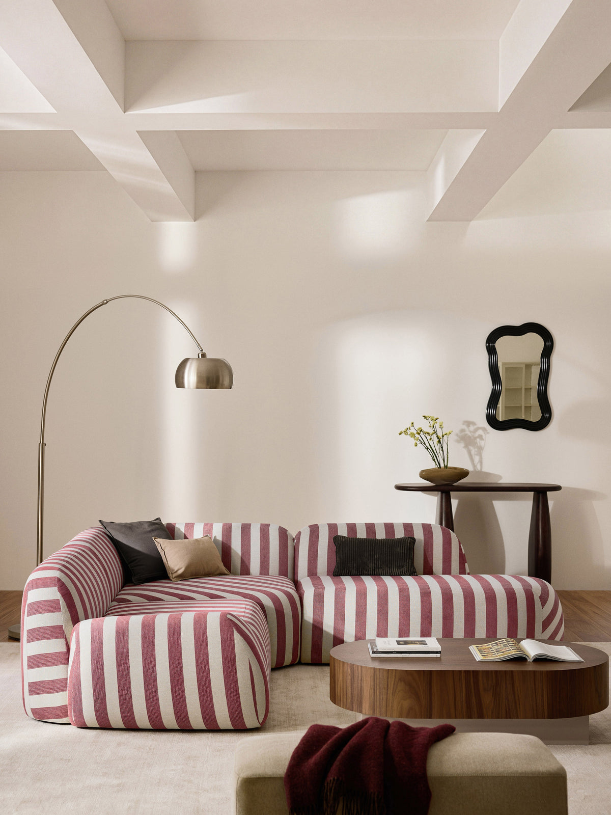 Wolkelle Striped Chaise Module