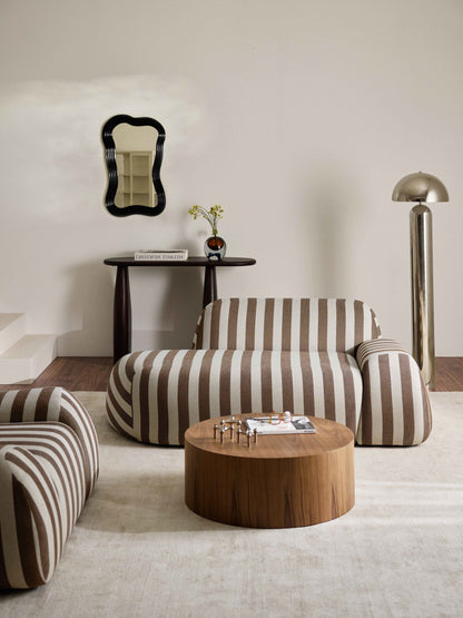 Wolkelle Striped Sofa (2-Seater) with Chaise Longue