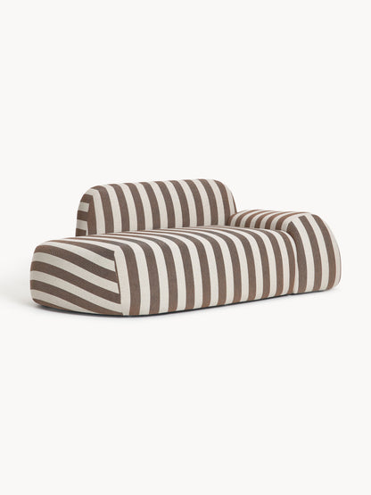 Wolkelle Striped Sofa (2-Seater) with Chaise Longue