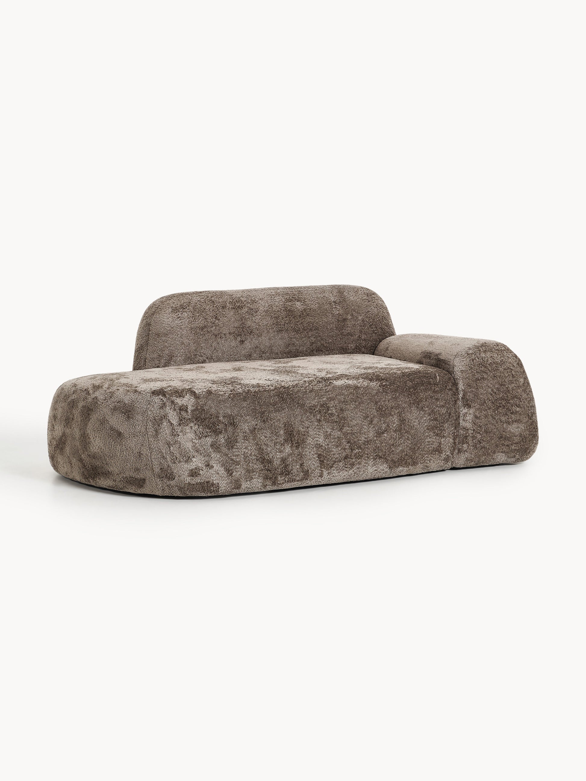 Wolkelle Teddy Bouclé Sofa (2-Seater) with Chaise Longue