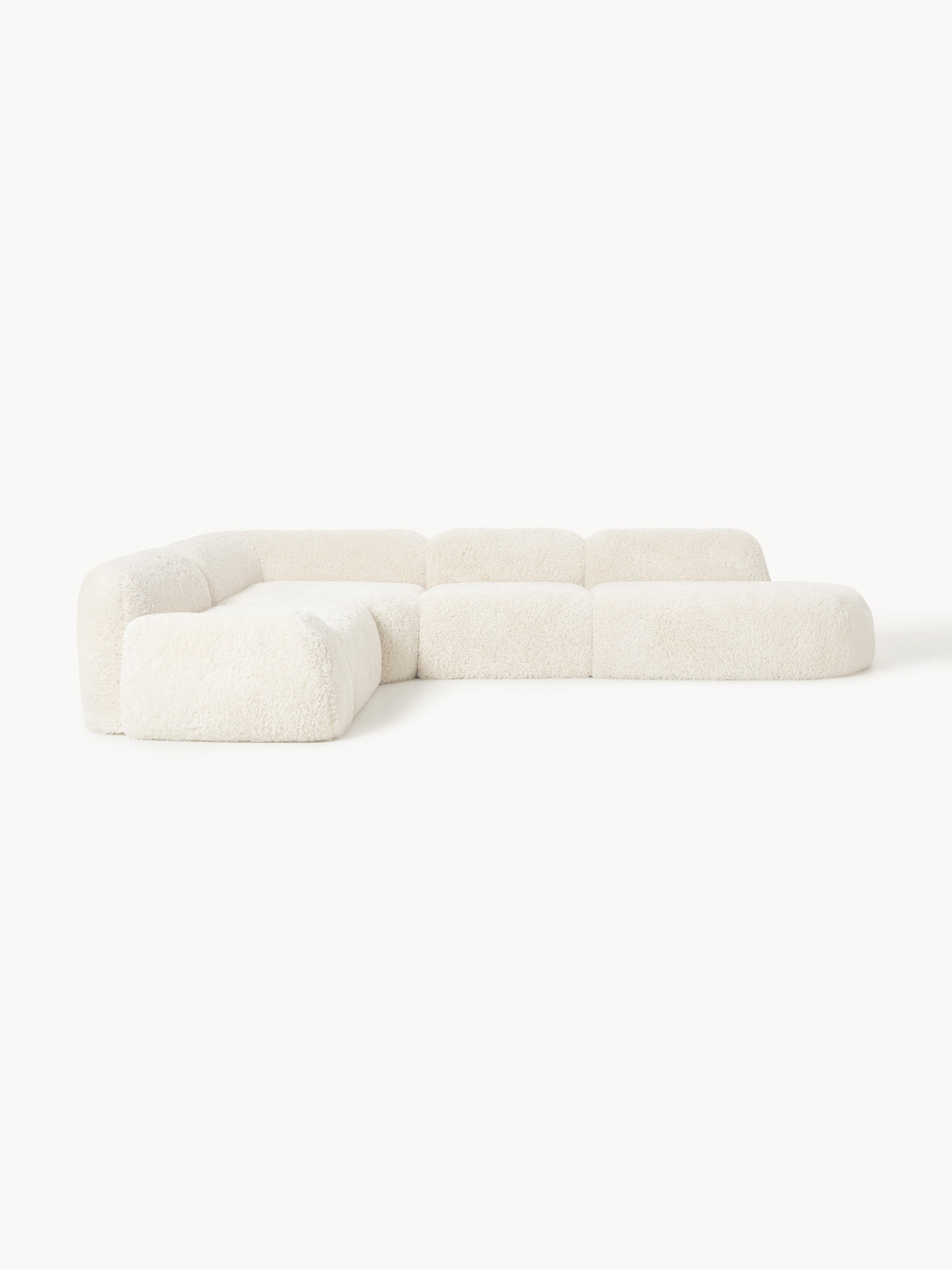 Wolkelle XL Modular Teddy Corner Sofa with Chaise Longue