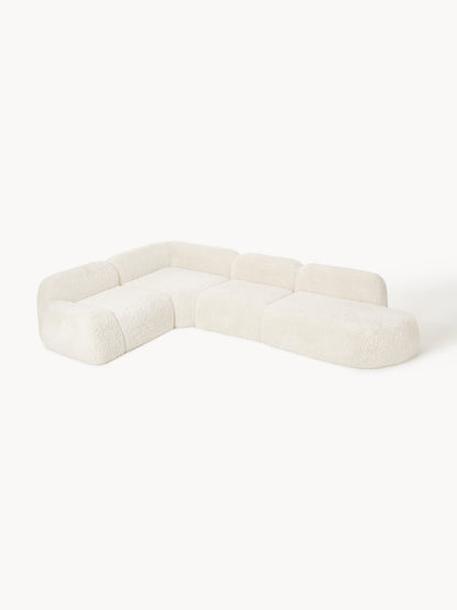 Wolkelle XL Modular Teddy Corner Sofa with Chaise Longue